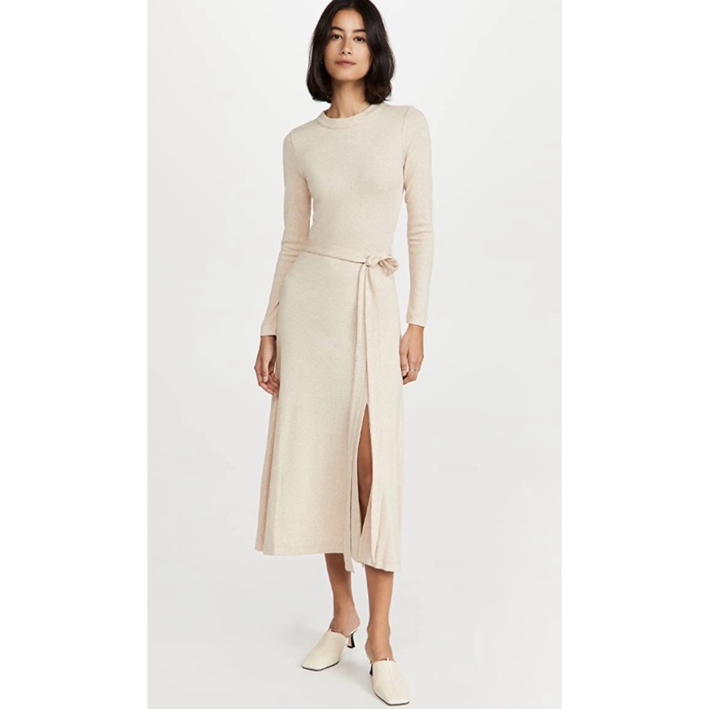 Club Monaco Long Sleeve Rib Dress